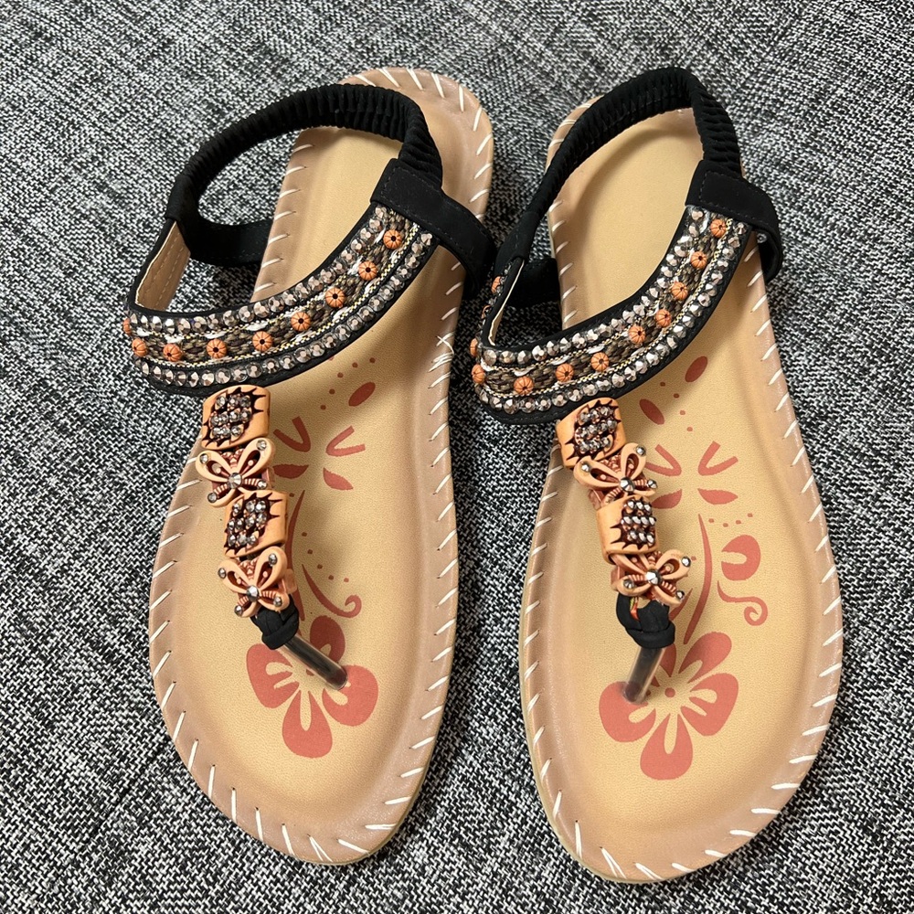 Beaded Sandals OS